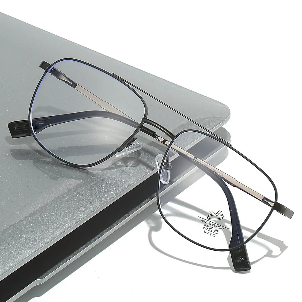 Double Bridge Aviator Progressive Glasses