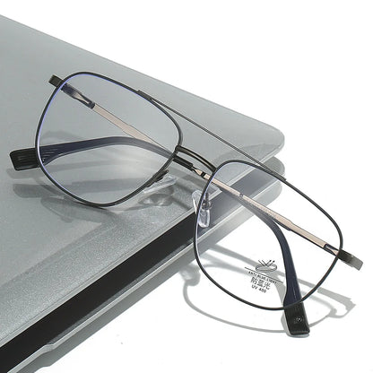 Double Bridge Aviator Progressive Glasses