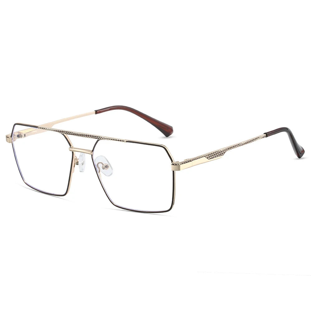 Metal Square Photochromic Aviator Glasses