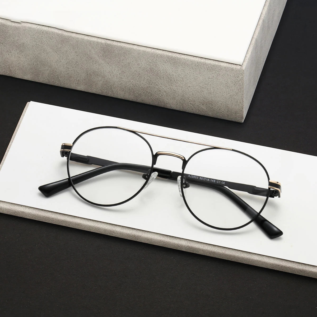 Metal Aviator Progressive Photochromic Glasses