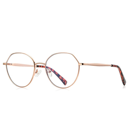 Handmade Acetate Round Progressive Prescription Glasses