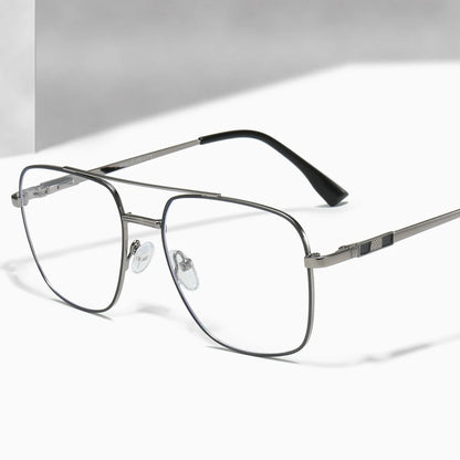 Metal Square Aviator Progressive Glasses