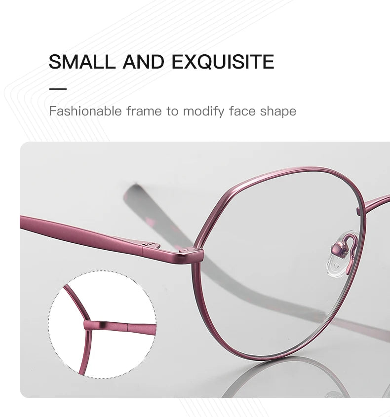 Handmade Acetate Round Progressive Prescription Glasses