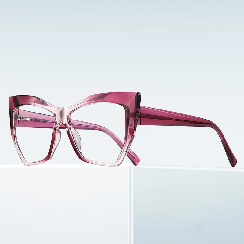 Handmade Cat Eye Photochromic Multifocal Glasses