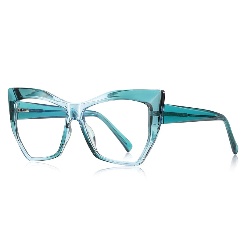 Handmade Cat Eye Photochromic Multifocal Glasses