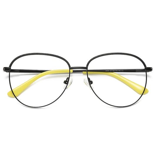 Fashion Round Metal Photochromic Prescription Glasses