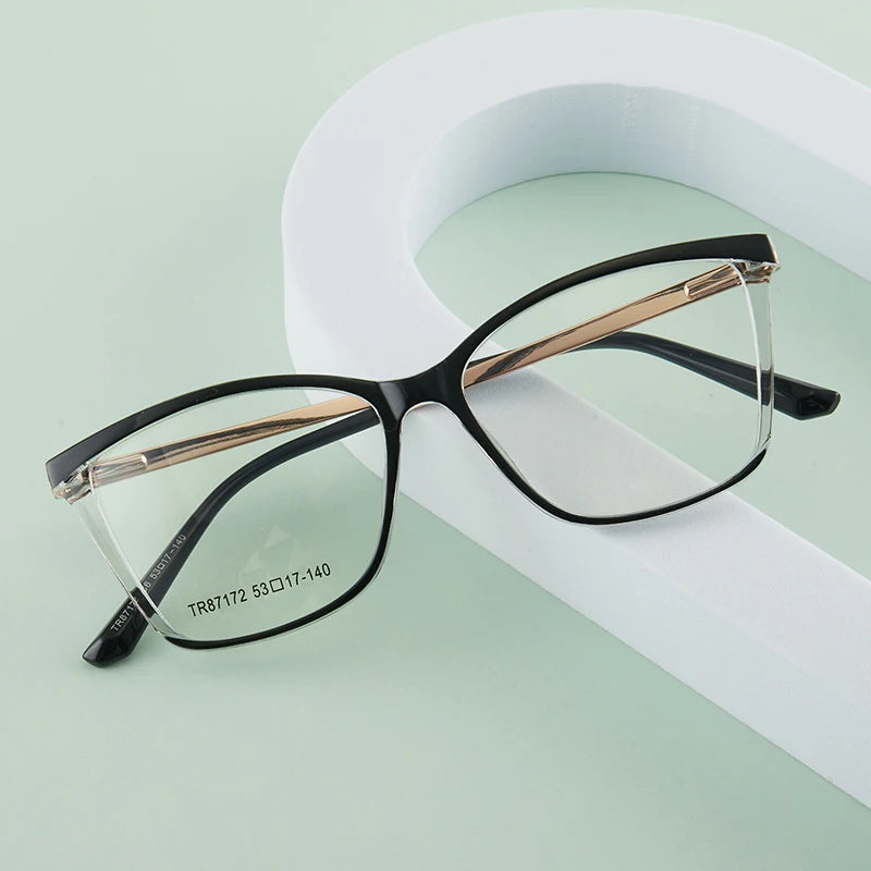 Acetate Butterfly Square Progressive Glasses