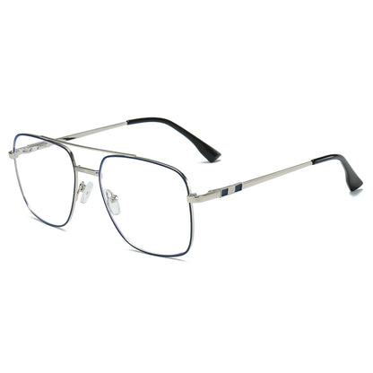 Metal Square Aviator Progressive Glasses
