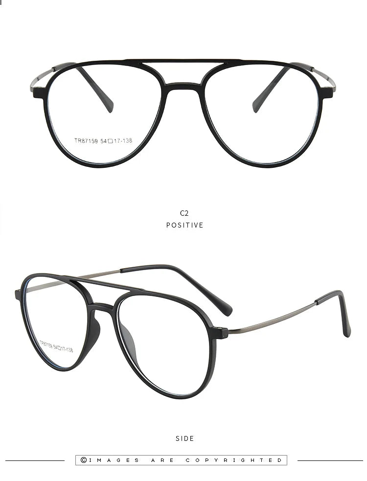 Photochromic Aviator Progressive Acetate Glasses