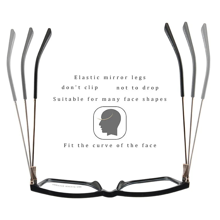 Acetate Butterfly Square Progressive Glasses