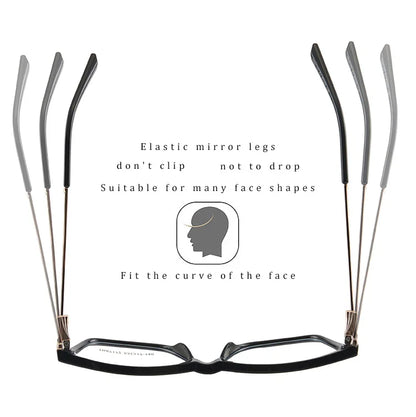 Acetate Butterfly Square Progressive Glasses
