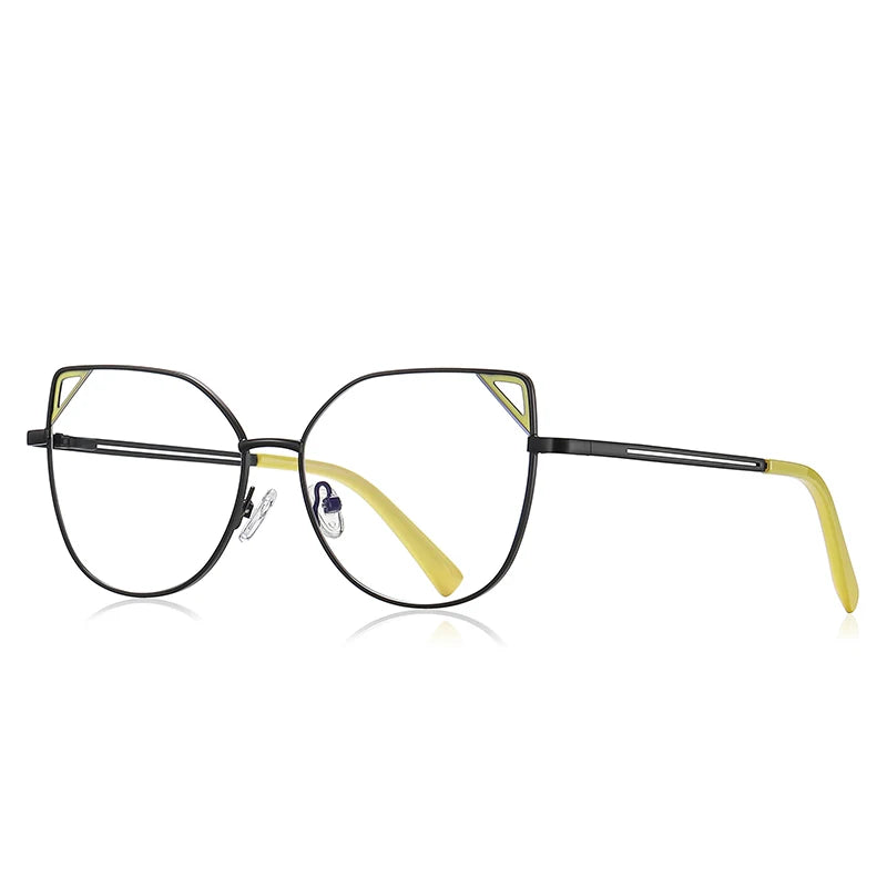 Cat Eye Metal Photochromic Myopia Glasses