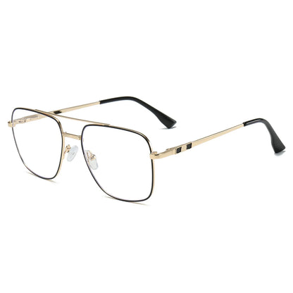 Metal Square Aviator Progressive Glasses
