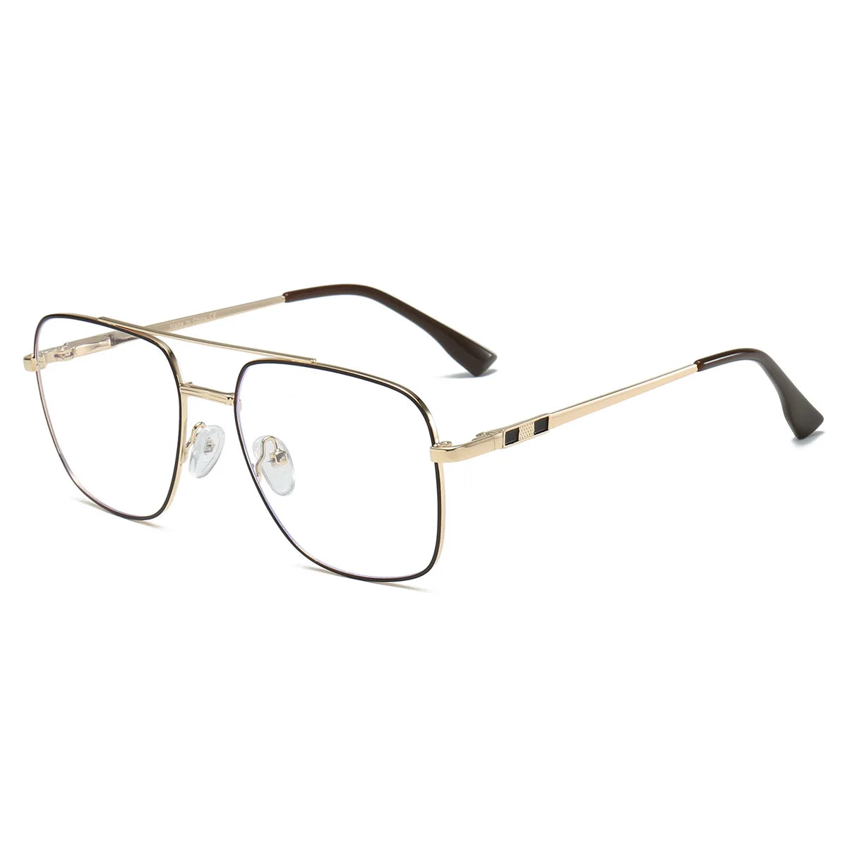 Metal Square Aviator Progressive Glasses