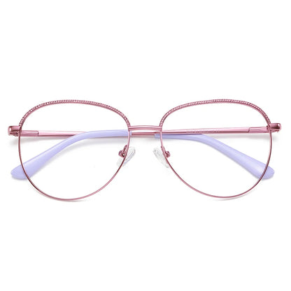 Fashion Round Metal Photochromic Prescription Glasses