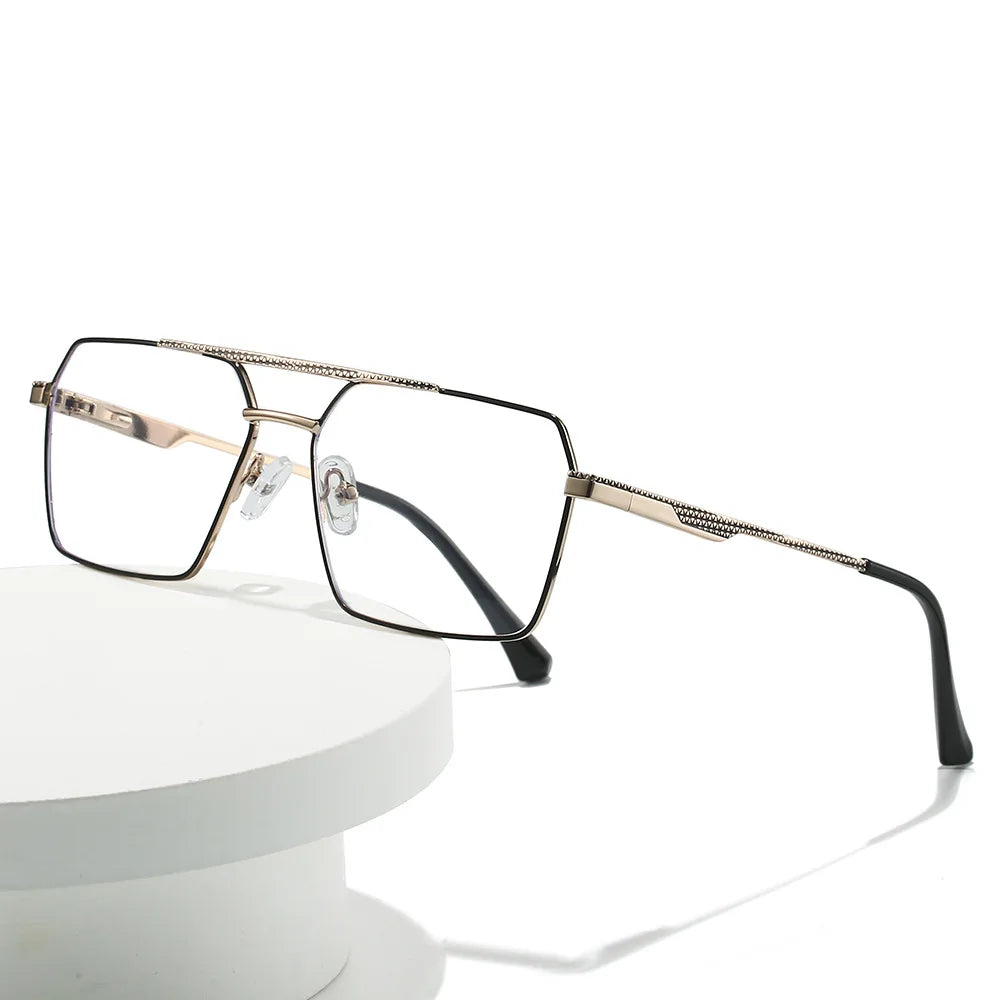 Metal Square Photochromic Aviator Glasses