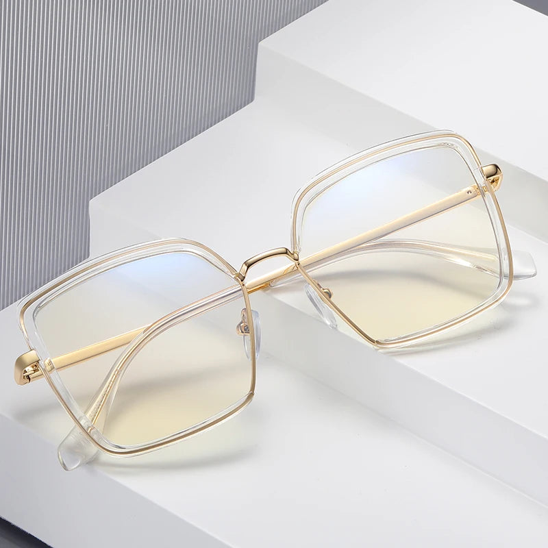 Handmade Polygon Butterfly Myopia Glasses