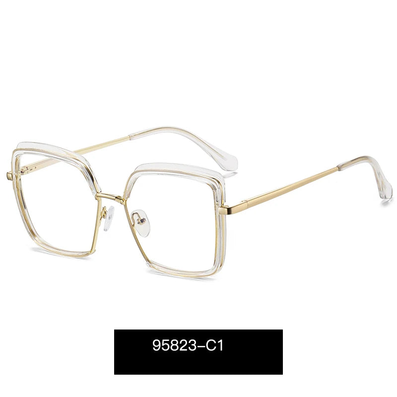 Handmade Polygon Butterfly Myopia Glasses