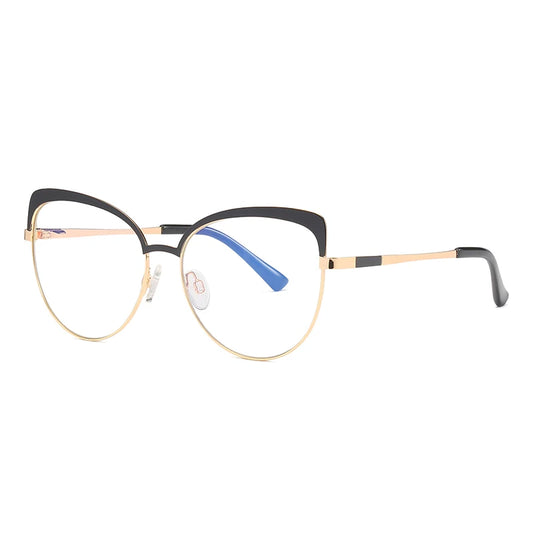 Metal Cat Eye Photochromic Prescription Glasses