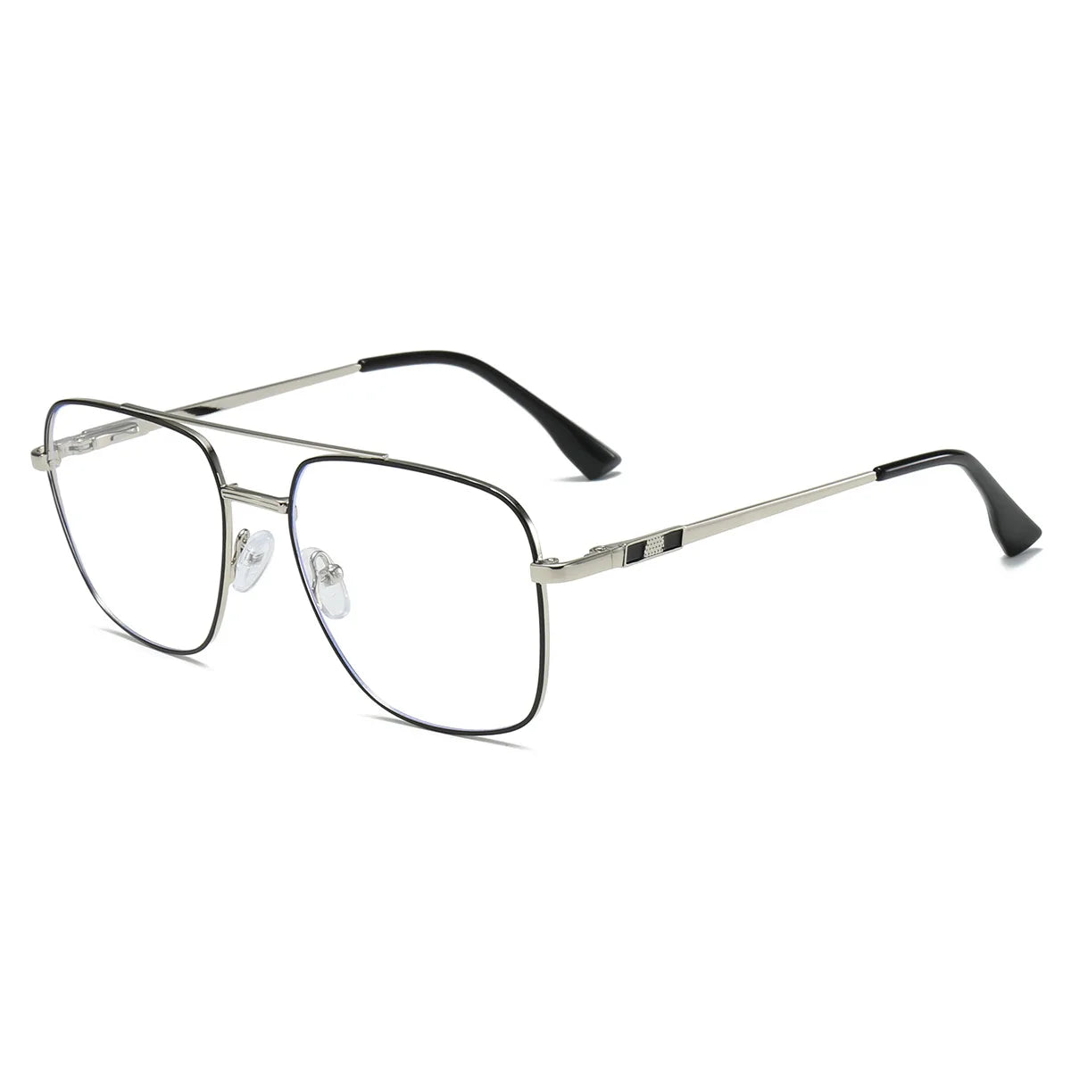 Metal Square Aviator Progressive Glasses