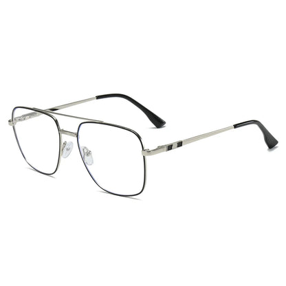 Metal Square Aviator Progressive Glasses