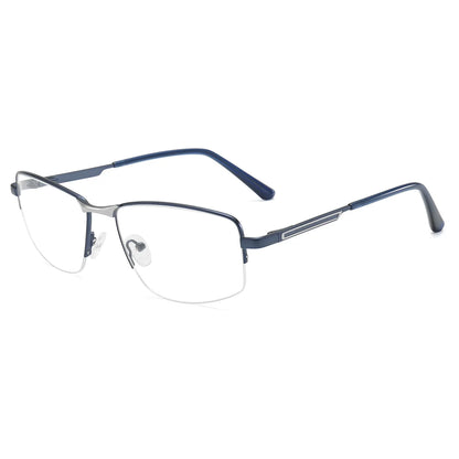 Half Rimless Photochromic Blue Light Glasses