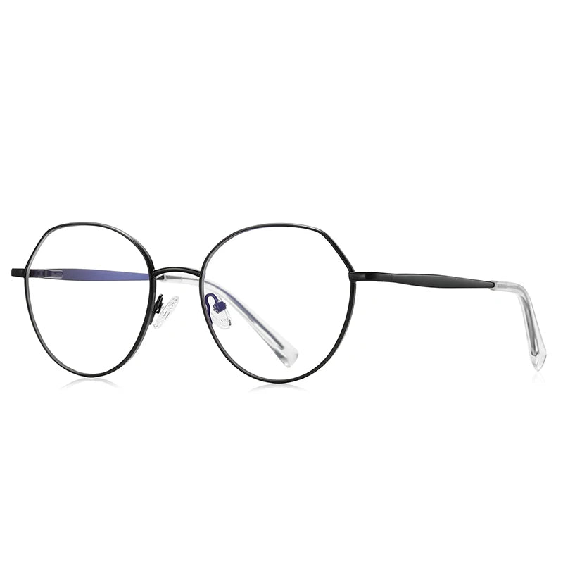 Handmade Acetate Round Progressive Prescription Glasses