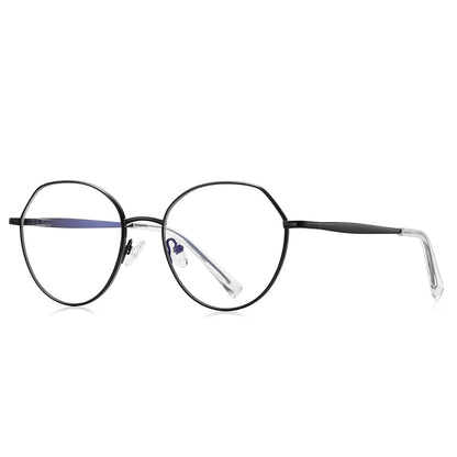 Handmade Acetate Round Progressive Prescription Glasses