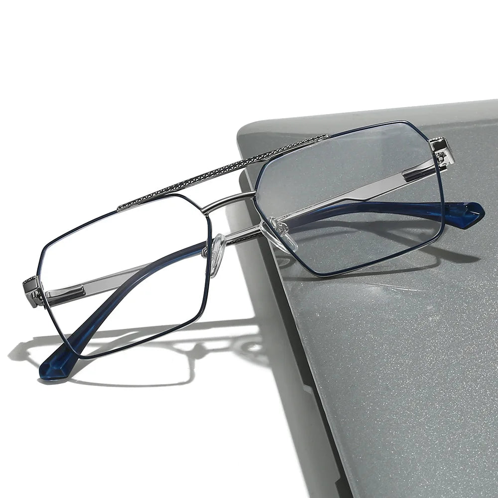 Metal Square Photochromic Aviator Glasses