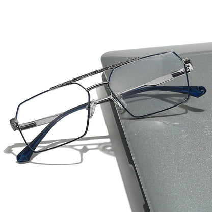 Metal Square Photochromic Aviator Glasses