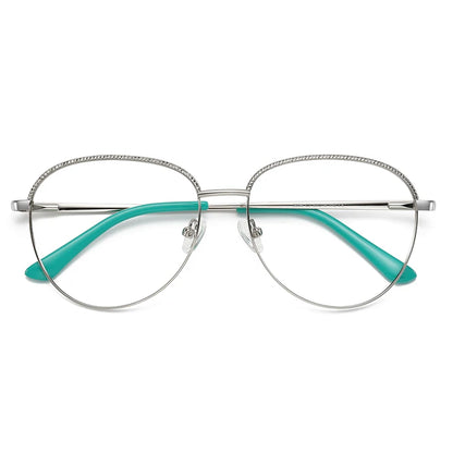 Fashion Round Metal Photochromic Prescription Glasses