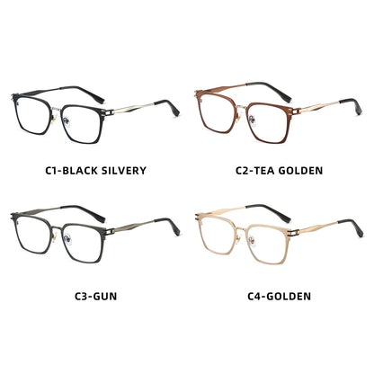 Metal Square Photochromic Progressive Glasses