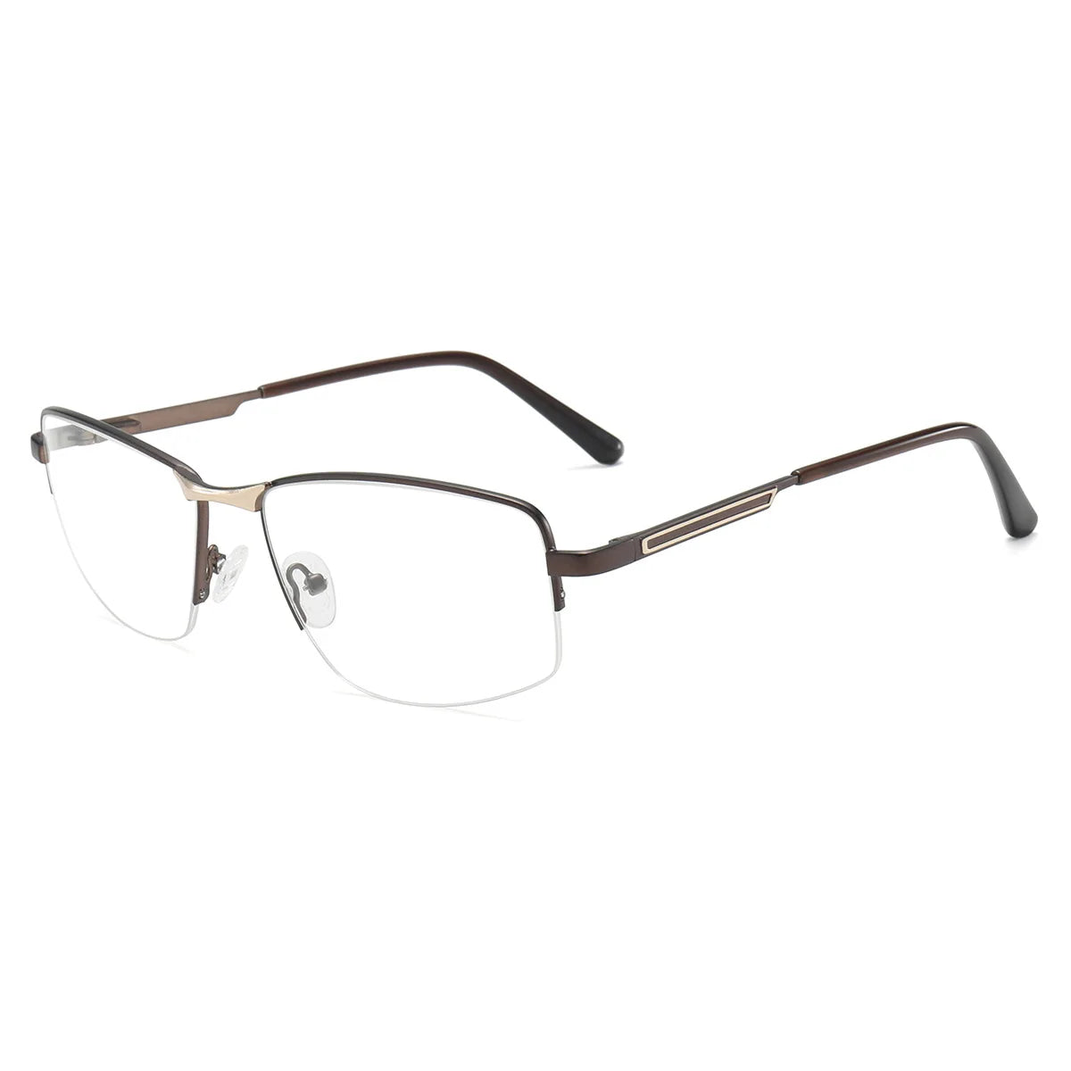 Half Rimless Photochromic Blue Light Glasses