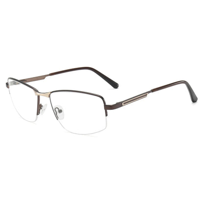 Half Rimless Photochromic Blue Light Glasses