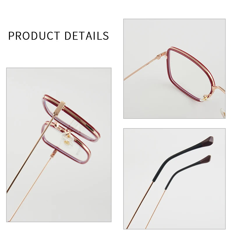 Polygon Progressive Photochromic Blue Light Glasses