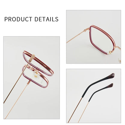 Polygon Progressive Photochromic Blue Light Glasses
