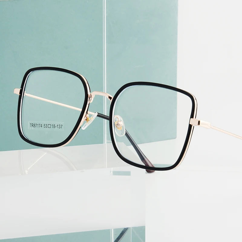 Polygon Progressive Photochromic Blue Light Glasses