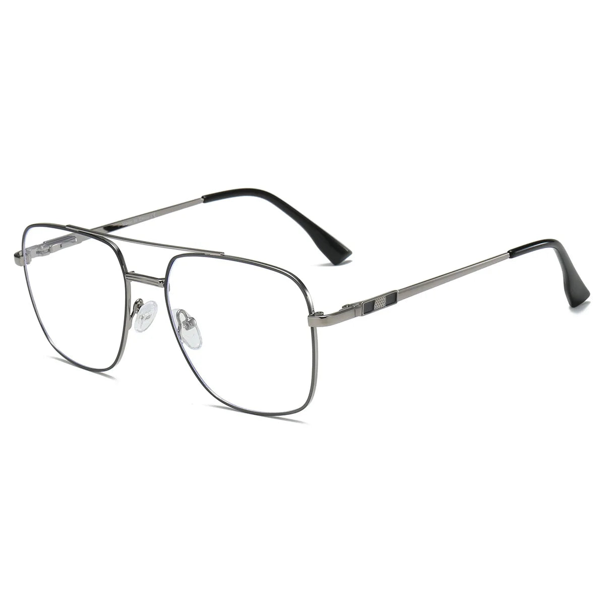 Metal Square Aviator Progressive Glasses
