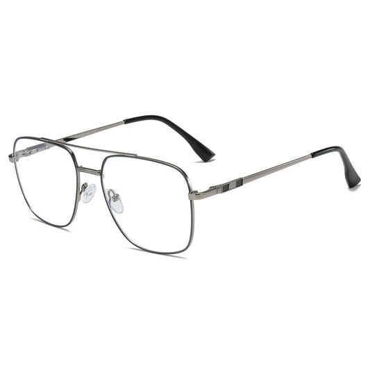 Metal Square Aviator Progressive Glasses