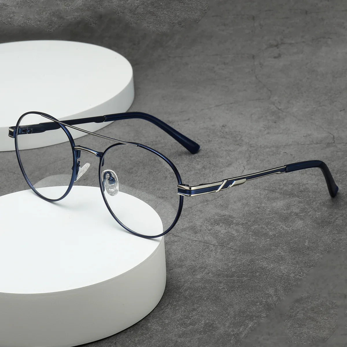 Metal Aviator Progressive Photochromic Glasses