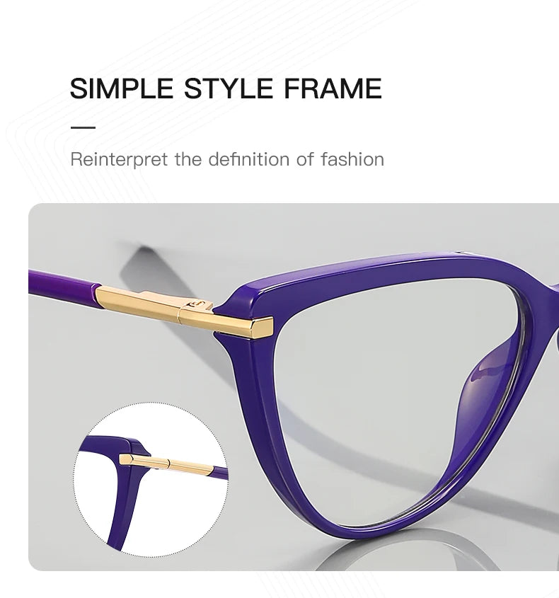 Durable Cat Eye Prescription Glasses
