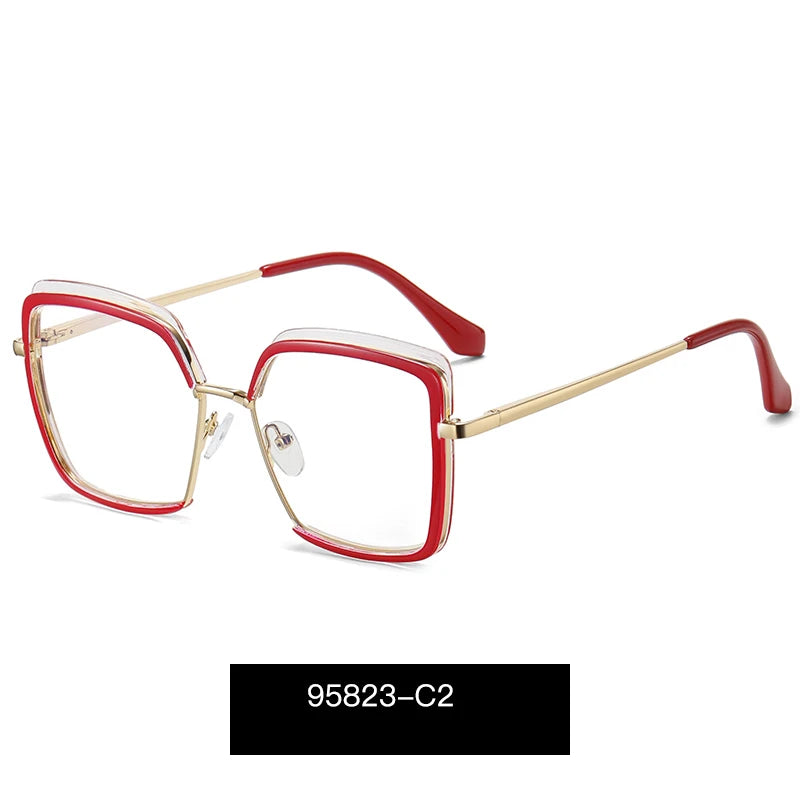 Handmade Polygon Butterfly Myopia Glasses